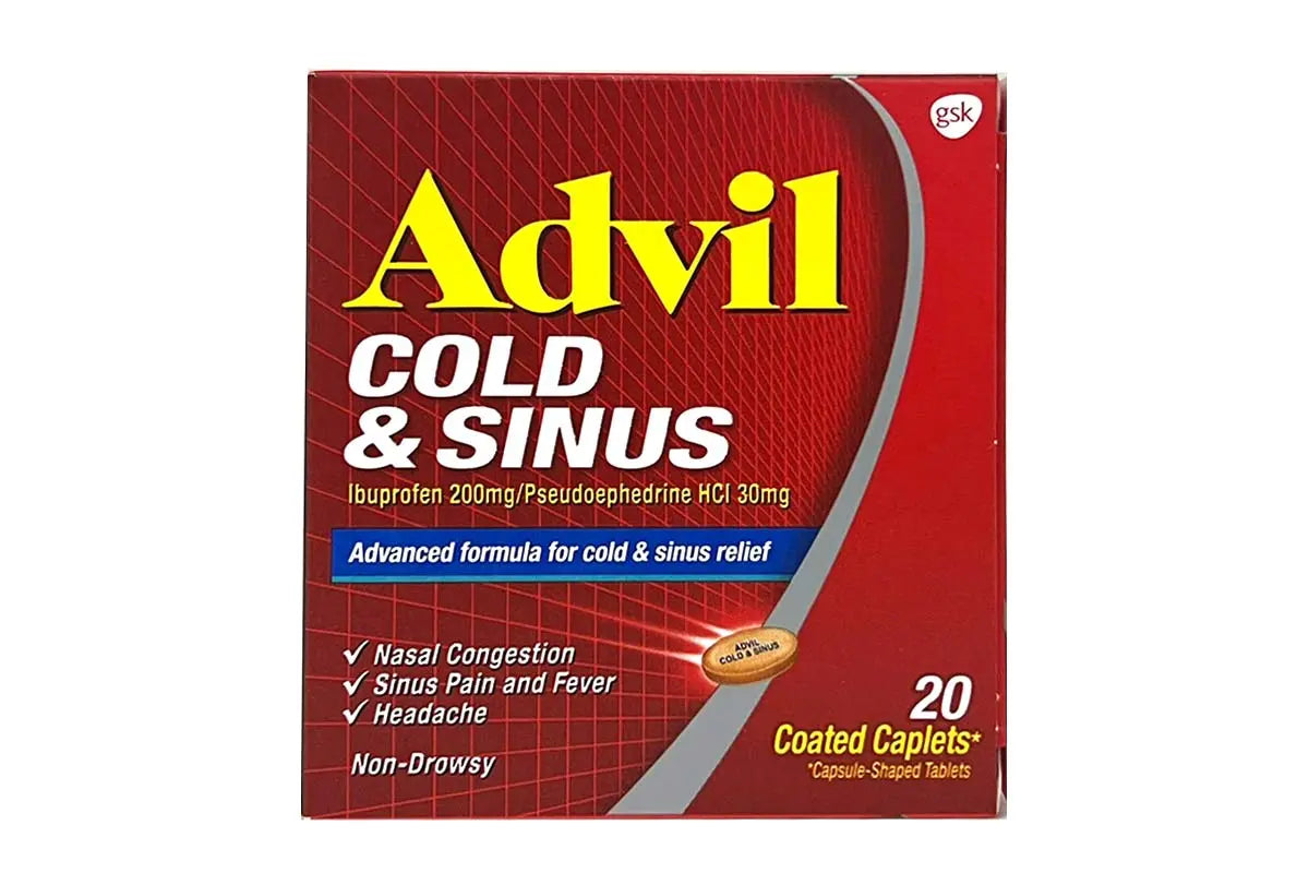 Advil cold and sinus 20 caplets