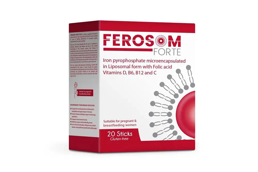 Ferosom forte 20 sticks gluten free