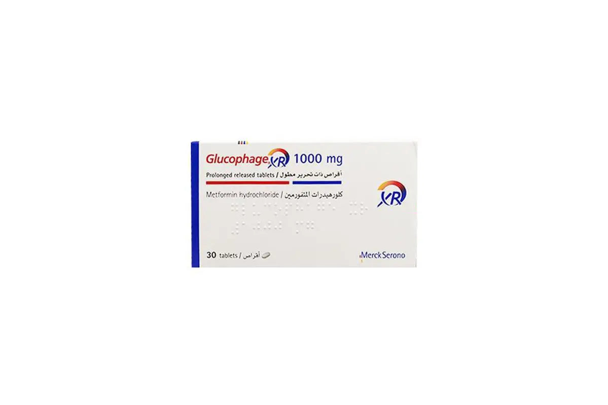 Glucophage xr 1000 mg 30 tab