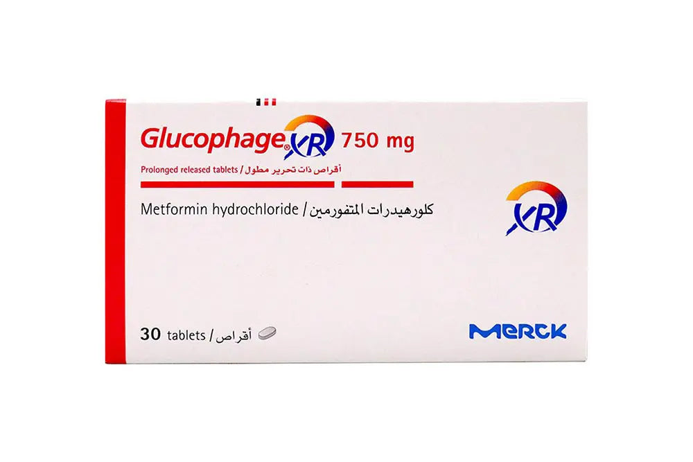 Glucophage xr 750 mg 30 tablets