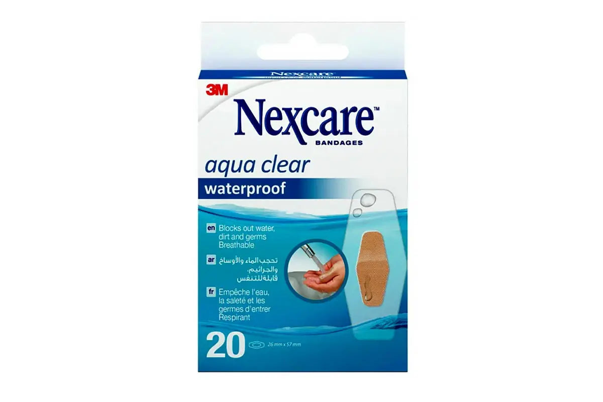 Nexcare aqua clear waterproof 26x57mm 20 pieces