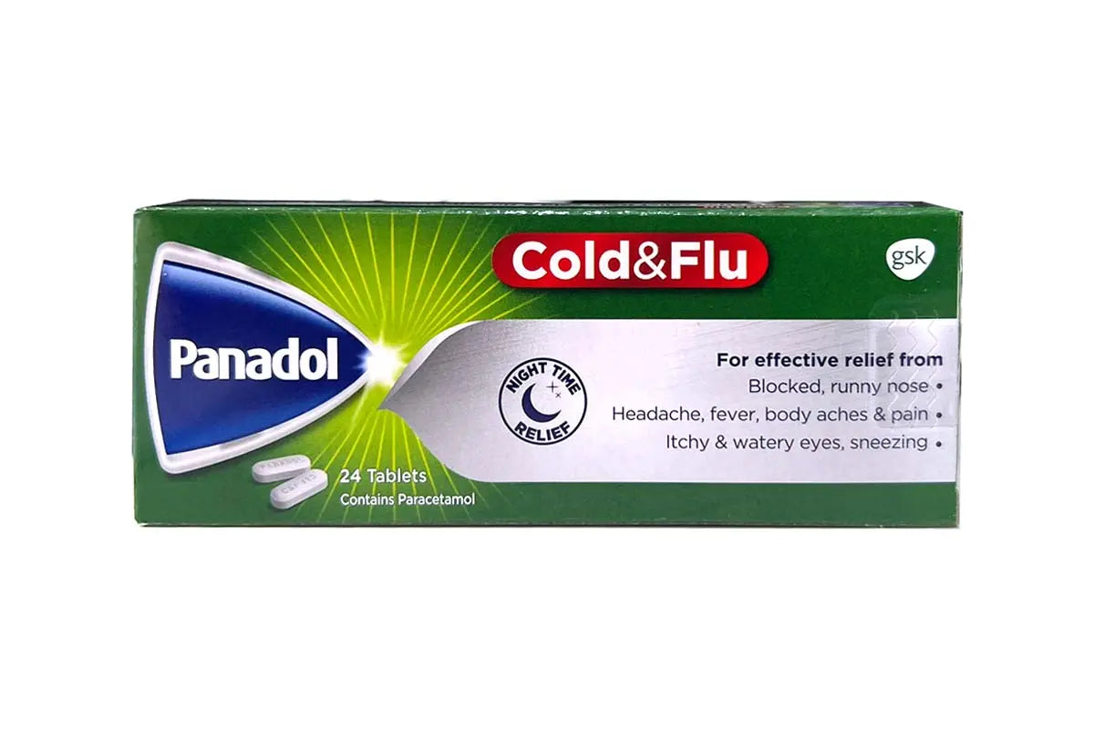 Panadol cold and flu night 24 caplets