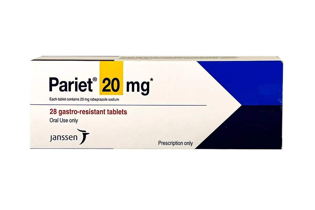 Pariet 20 mg 28 tablets