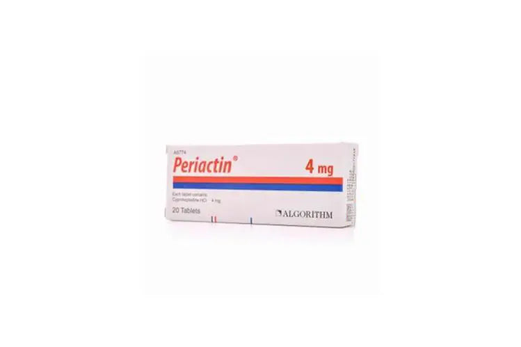 Periactin 4mg 20 tablets