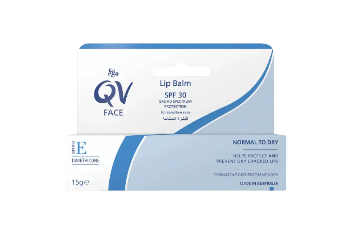 Qv face SPF30 lip balm 15gm