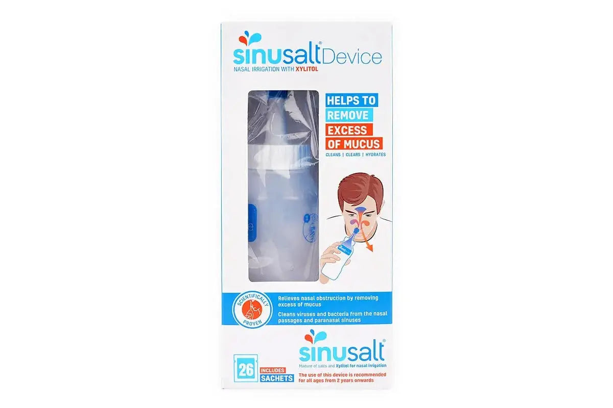 Sinu salt device nasal irrigation with xylito 26 sachets