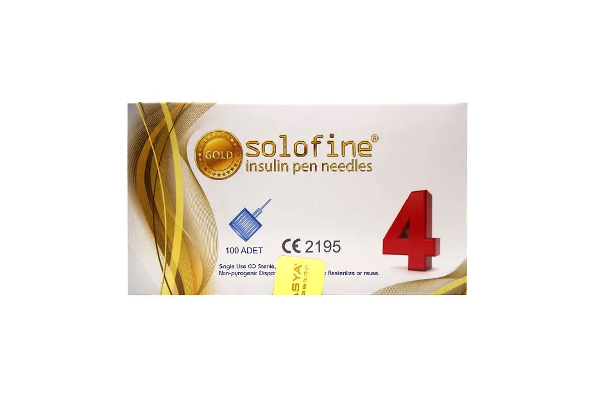 Solofine insulin pen needles 4mm 31g 100 pieces
