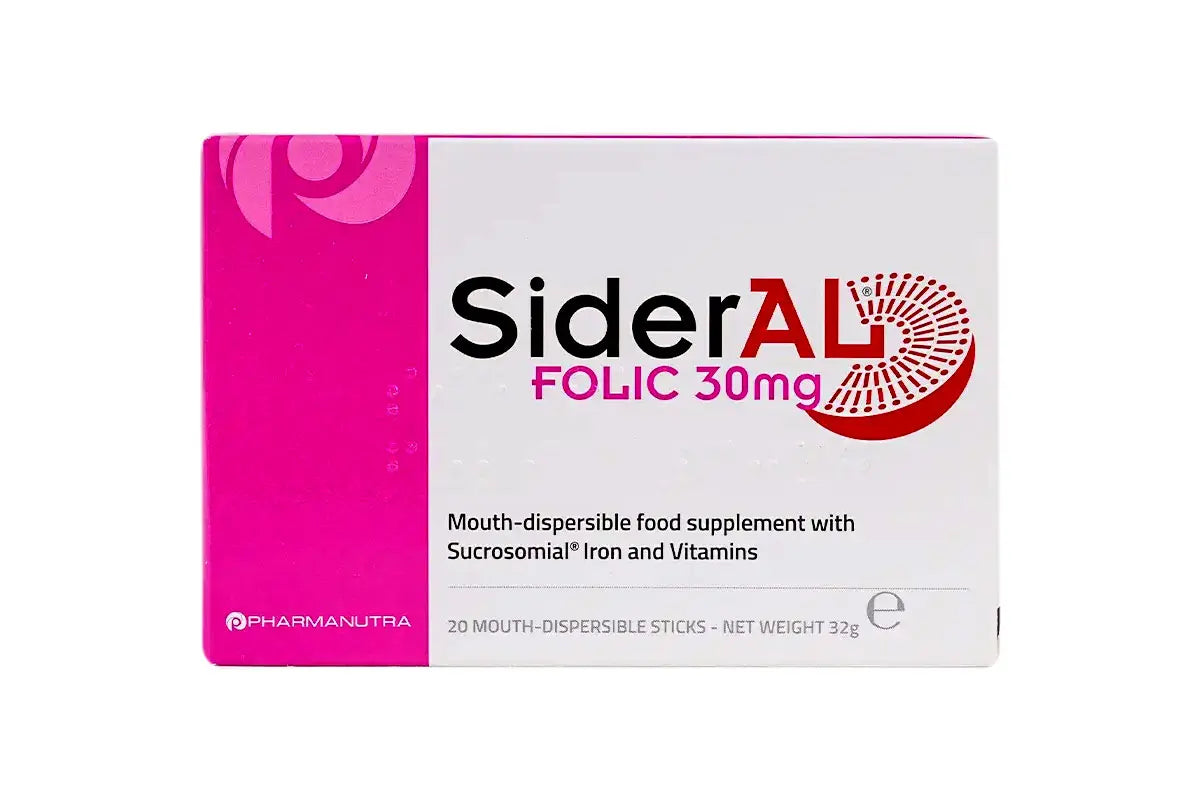 SIDERAL FOLIC 30MG 20 STICKS 32G