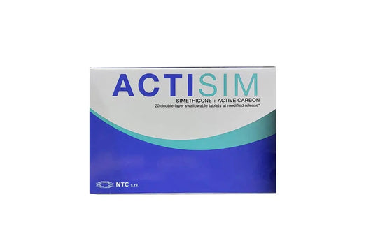 Actisim active carbon 20 tablets
