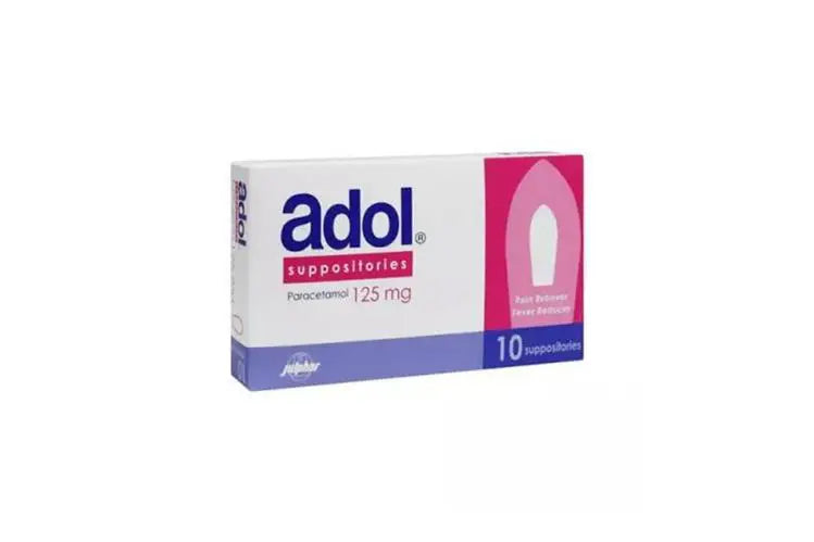 Adol 125 mg suppositories 10 supp