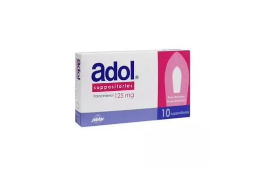 Adol 125 mg suppositories 10 supp
