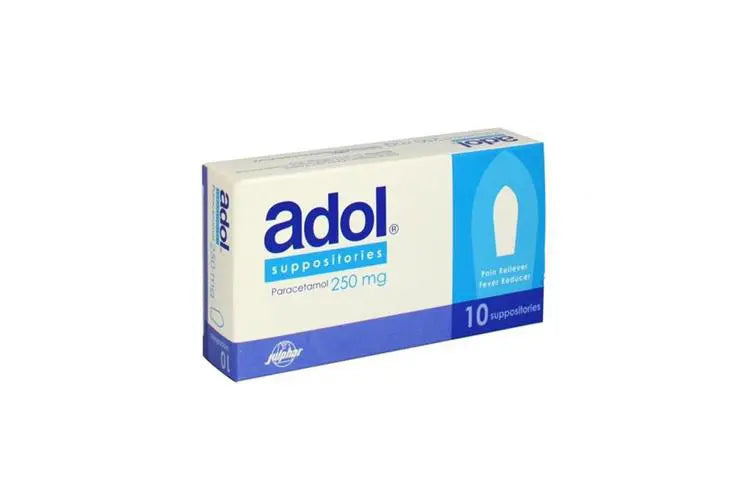 Adol 250 mg suppositories 10 supp
