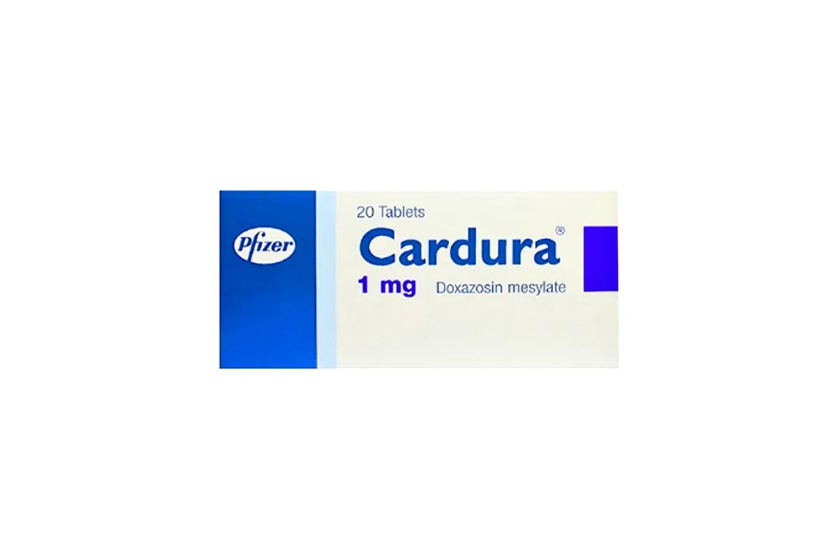 Cardura 1mg 20 tablets