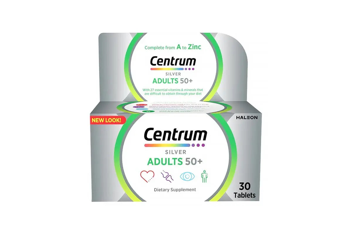 Centrum silver multivitamin for adults 50 plus 30 tablets