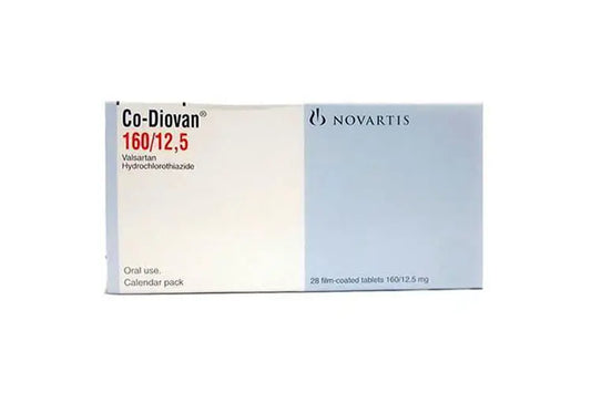 Co diovan 160 / 12.5 mg 28 tablets