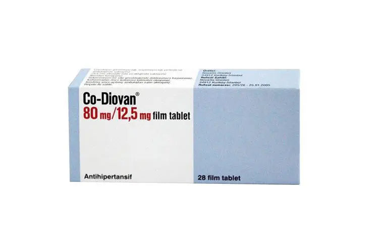 Co diovan 80 mg 12.5 mg 28 tablets