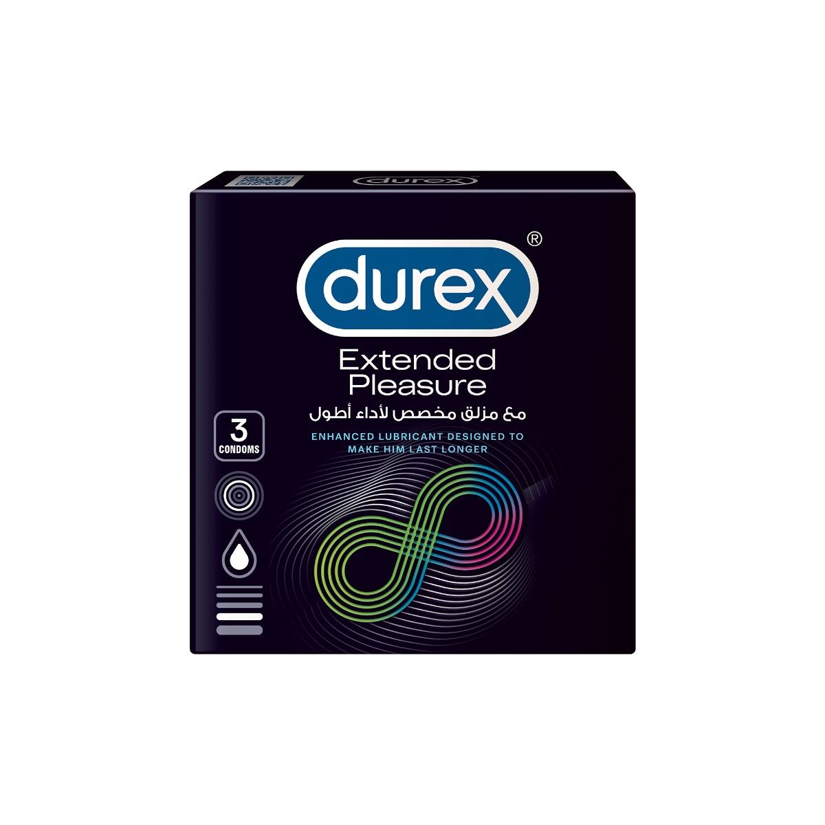DUREX-EXTENDED PLEASURE  3 CONDOMS