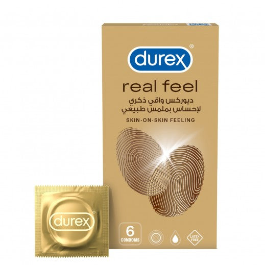 DUREX REAL FEEL  6 CONDOMS