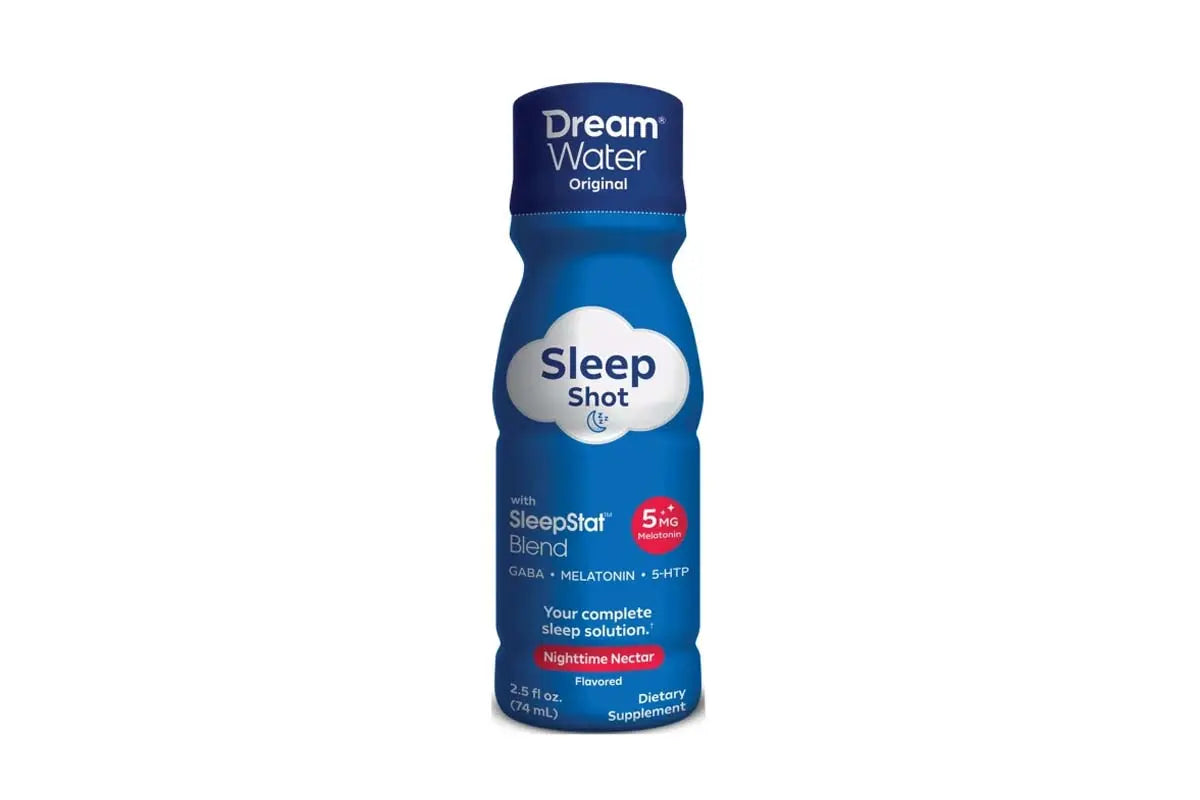Dream water sleep shot 5mg melatonin night time nectar 74 ml