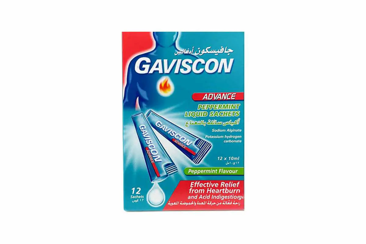 Gaviscon advance peppermint liquid 12 sachets