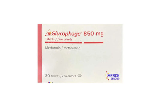 Glucophage 850 mg 30 tablets