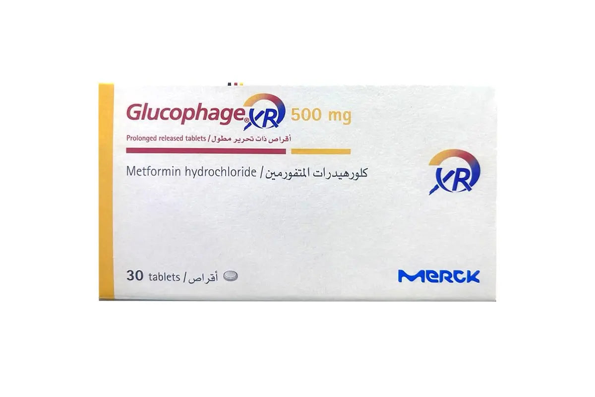 Glucophage xr 500mg 30 tab