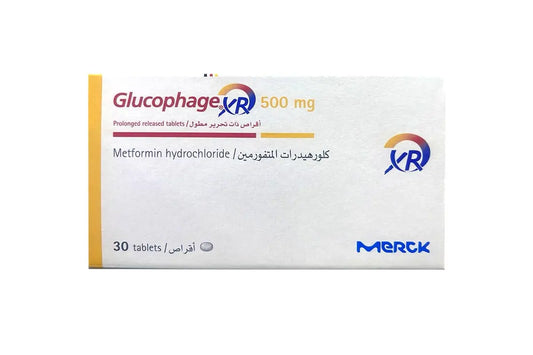 Glucophage xr 500mg 30 tab