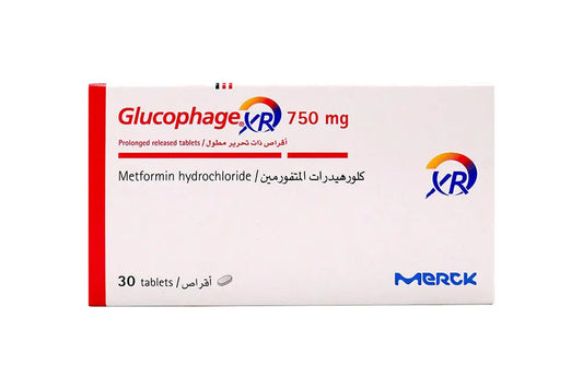 Glucophage xr 750 mg 30 tablets