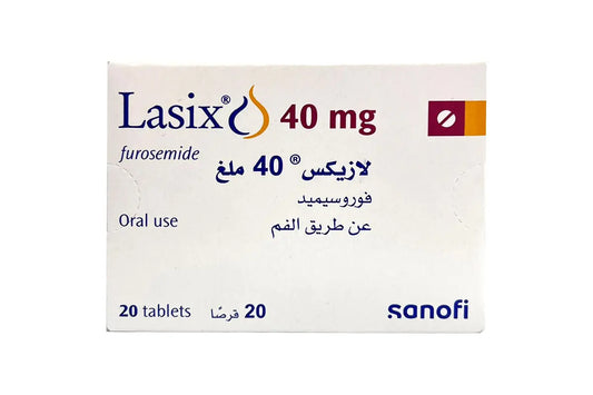 Lasix 40 mg 20 tablets