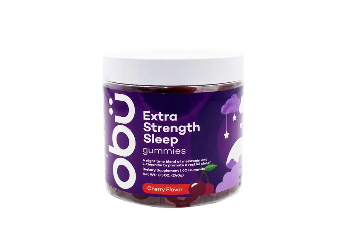 Obu extra strength sleep with cherry flavor 60 gummies