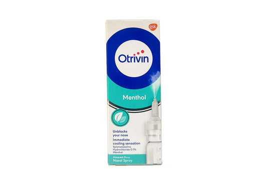 Otrivin nasal spray menthol 0.1% 10 ml