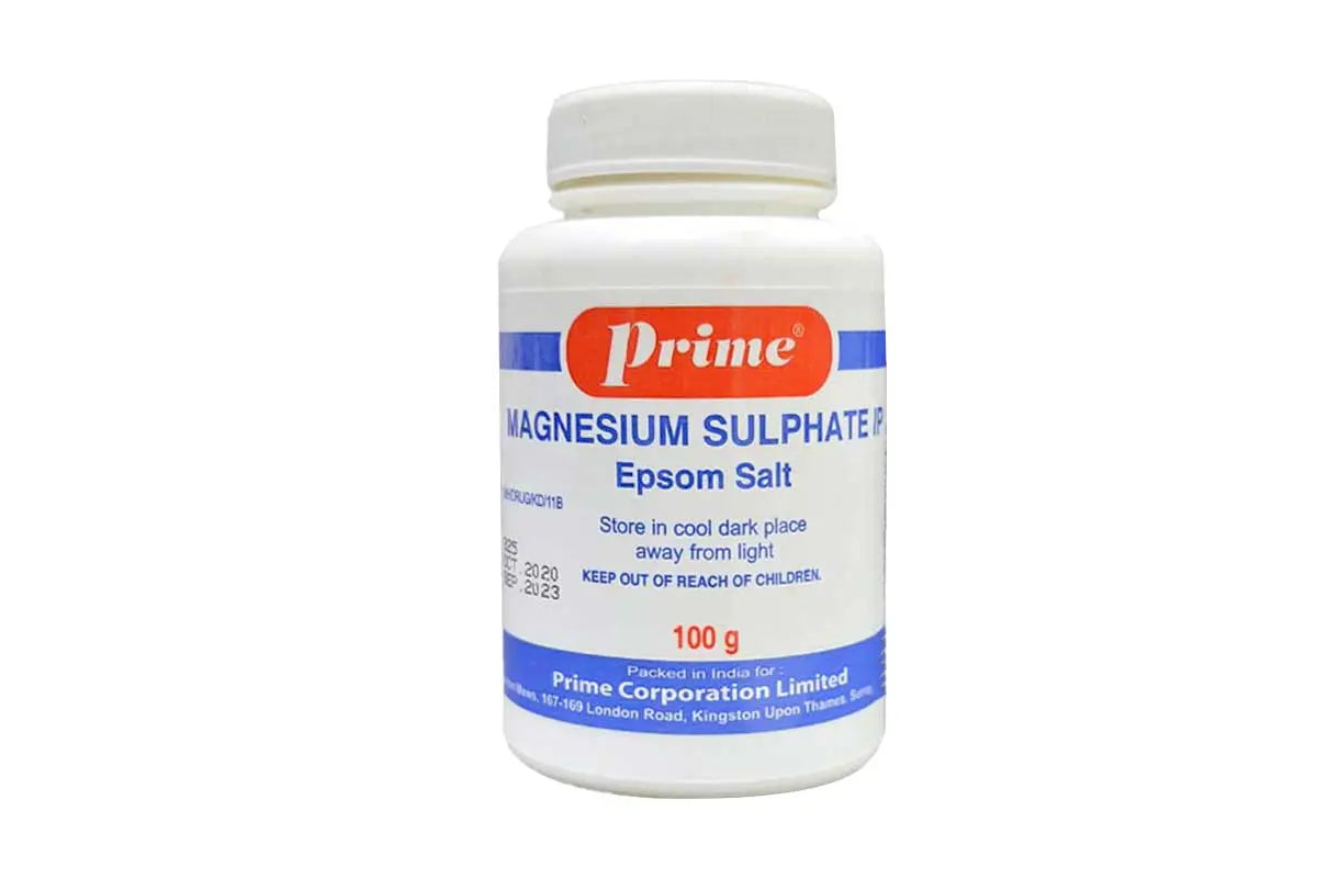 Prime magnesium sulphate ip epsom salt 100 gm