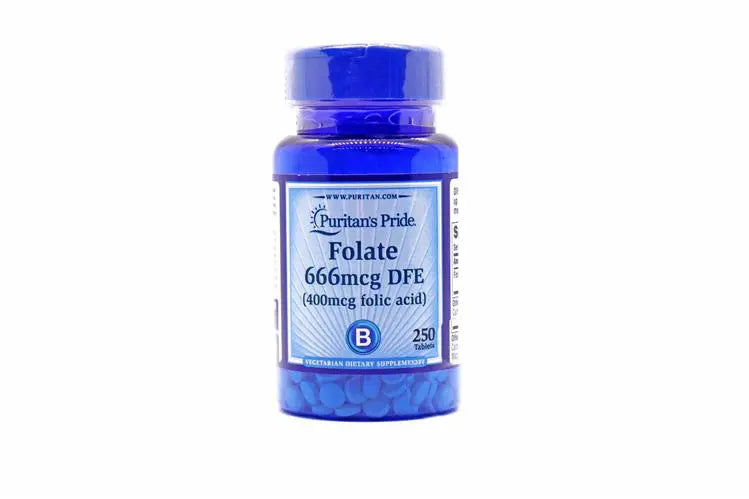 Puritans pride folic acid 400mcg 250 tablet
