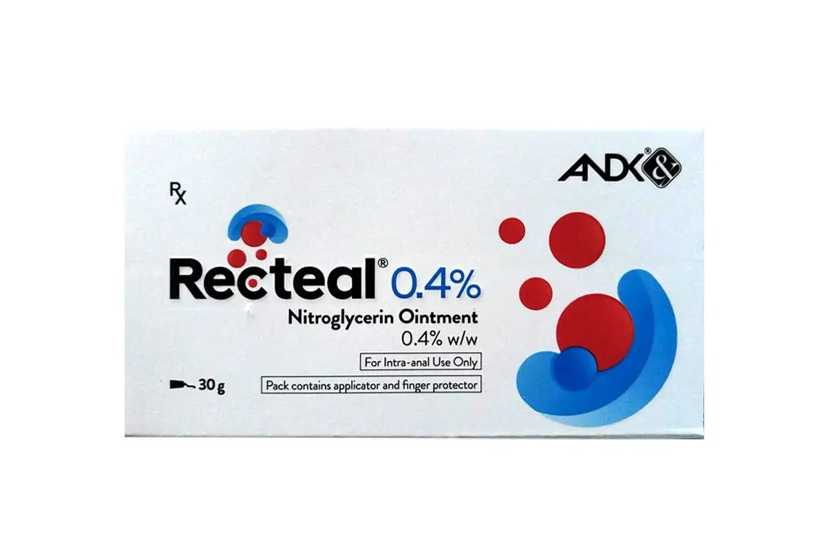 Recteal nitroglycerin 0.4% ointment 30 gm