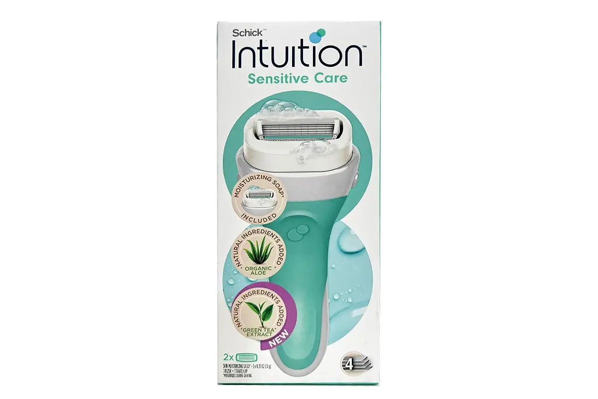 Schick intuition women sensitive care 4 blades hadndle 1 razor