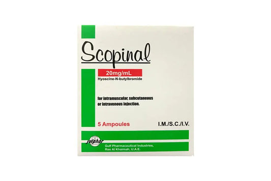 Scopinal 20mg ml injection 5 ampules