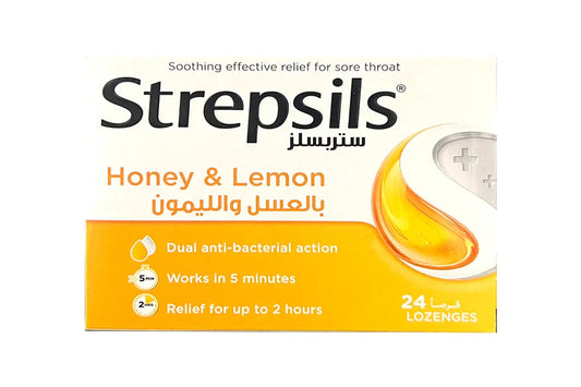 Strepsils honey lemon 24 lozenges