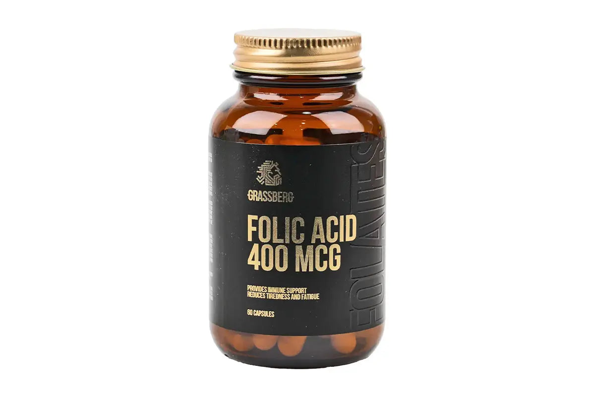Grassberg Folic acid 400mcg 60 capsules