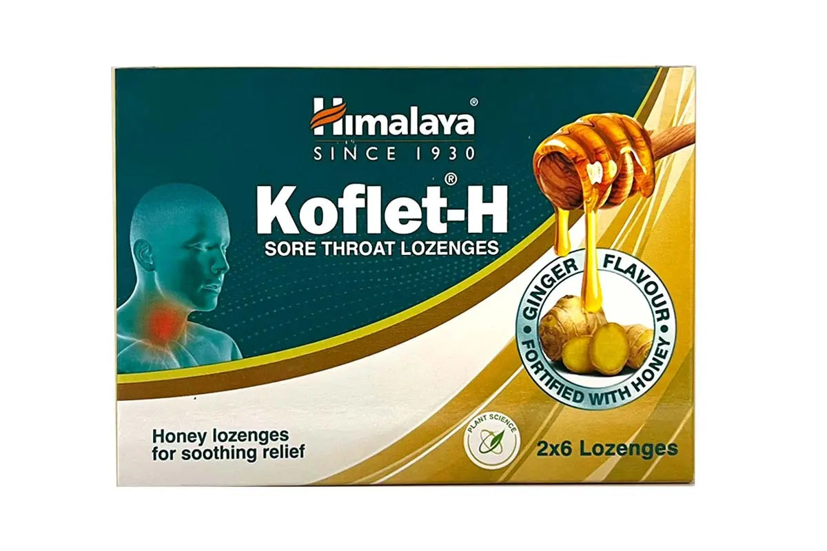 Himalaya Koflet- H  Ginger with Honey flavour 12 lozenges
