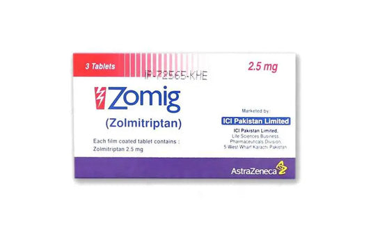 ZOMIG 2.5 MG 3 TABLETS
